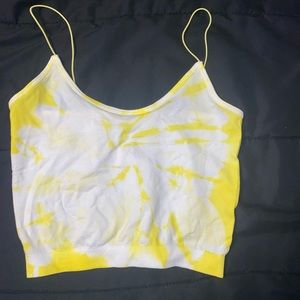 YELLOW CROP TOP